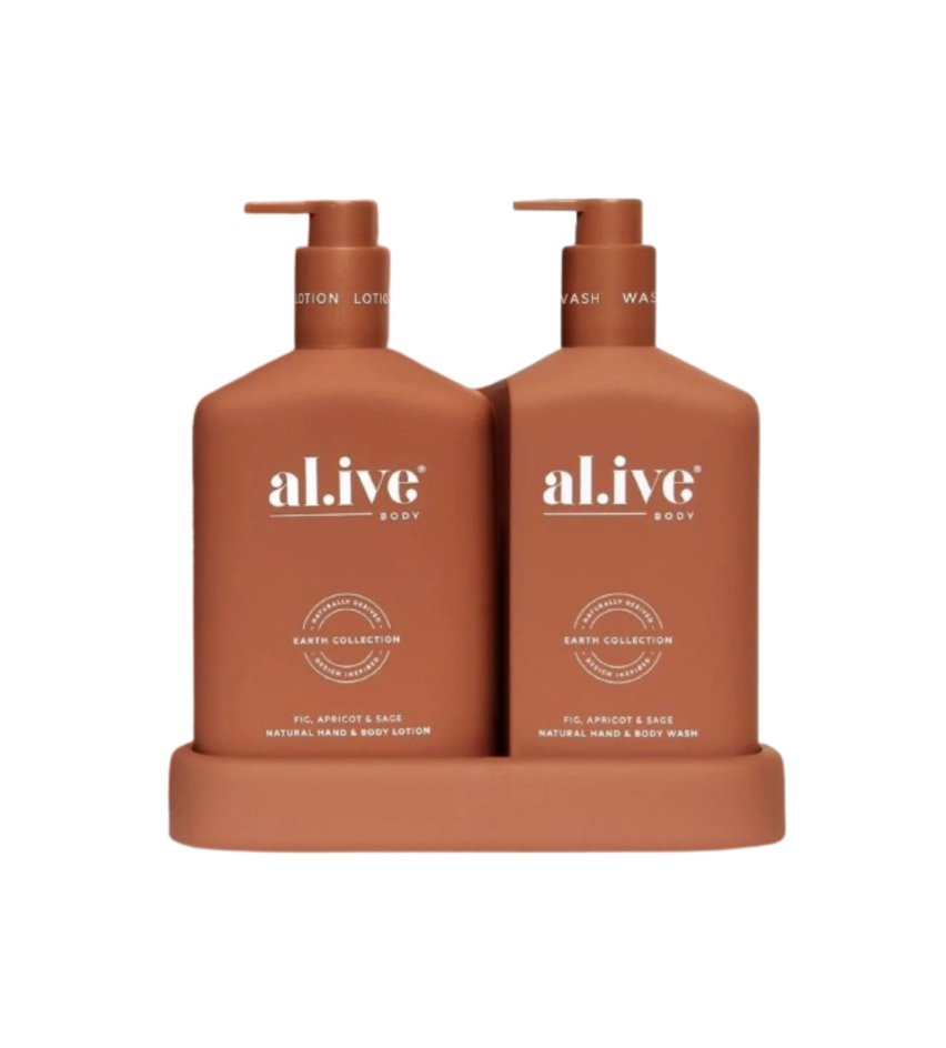 Hand & Body Wash and Lotion Duo - Fig, Apricot, Sage
