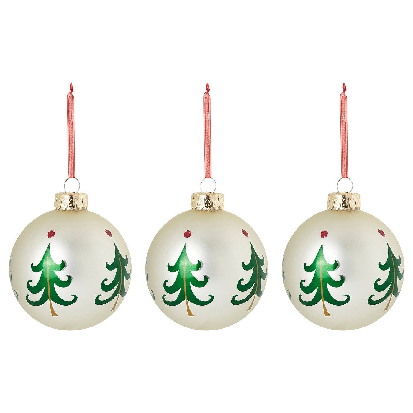 Vinterfint Decoration Bauble Glass Off White
