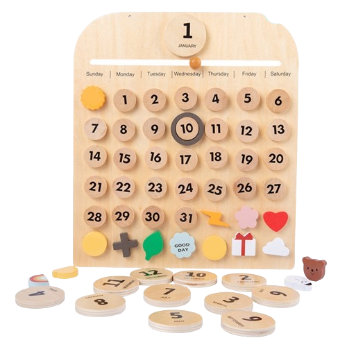 Solid Hardwood Wall Calendar