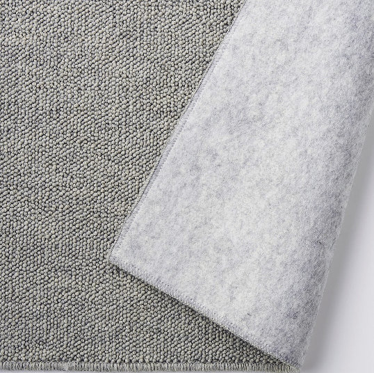 Recycled Bottles Polyester Loop Pile Rug - Grey