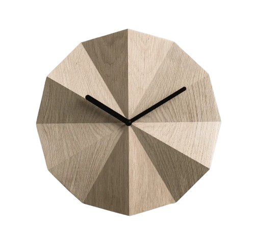 Delta Clock - Oak