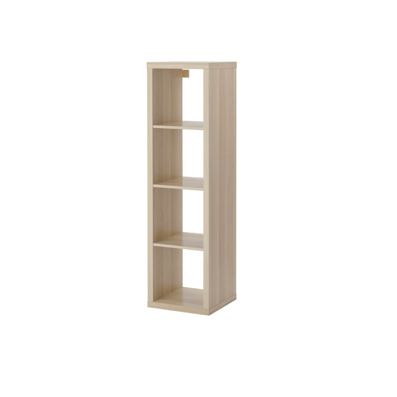 KALLAX Shelving Unit, 42x147 cm - White Stained Oak Effect