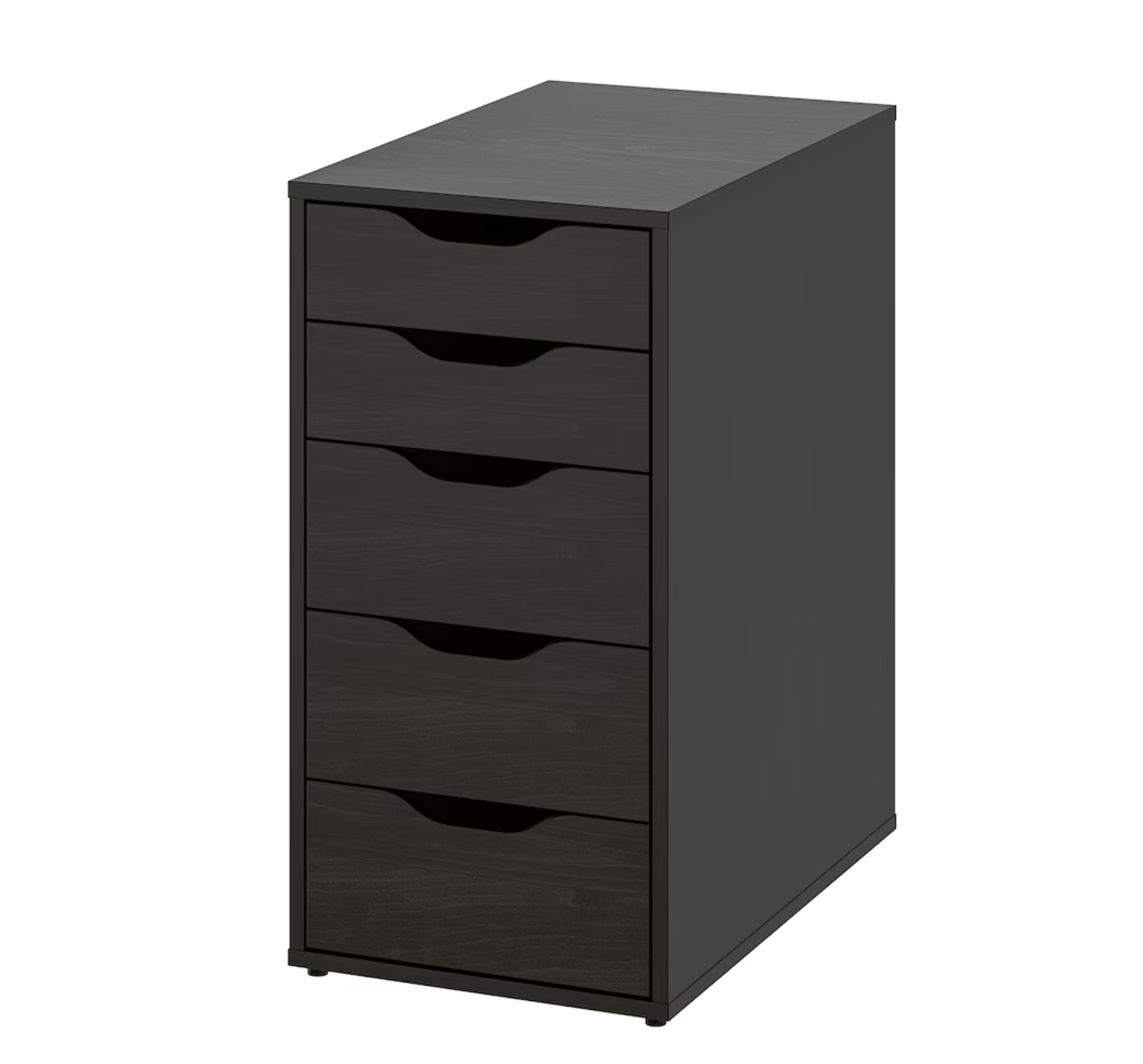 ALEX Drawer Unit, 36x70 cm - Black-Brown