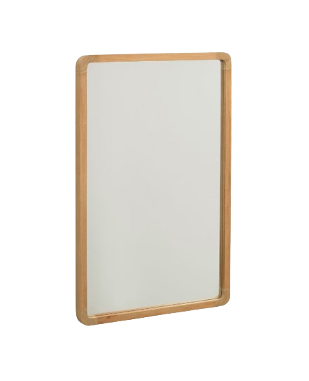 Shamel Solid Teak Mirror, 45 x 70 cm