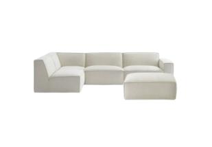 Jonathan Chaise Sectional Sofa with Ottoman