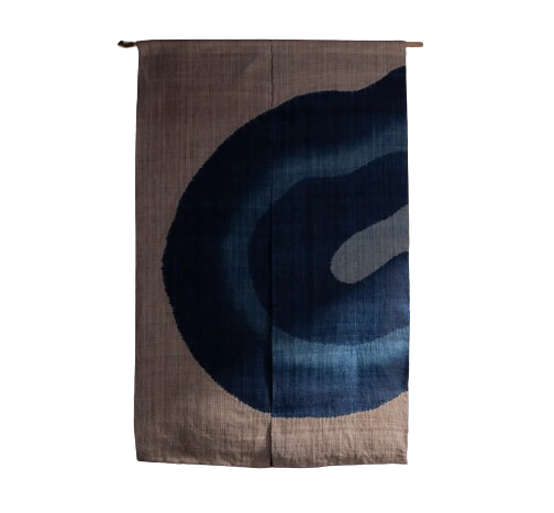 River By Kiyoe Masao, Indigo Noren