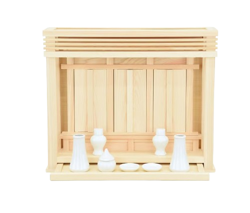 Shinto Altar Hakomiya Kagura With Sacred Utensils Set