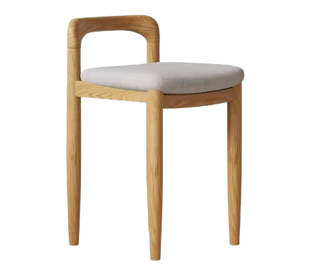 Nordic Wooden Stool - Oak