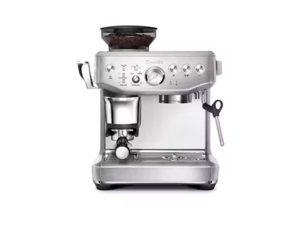 Breville Barista Express Impress Coffee Machine, BES876BSS, Stainless Steel