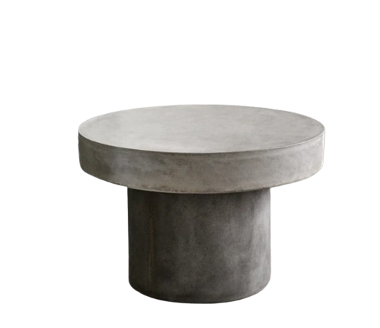 Pedestal Concrete Coffee Table - Grey