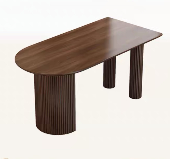 Dark Wood Dining Set