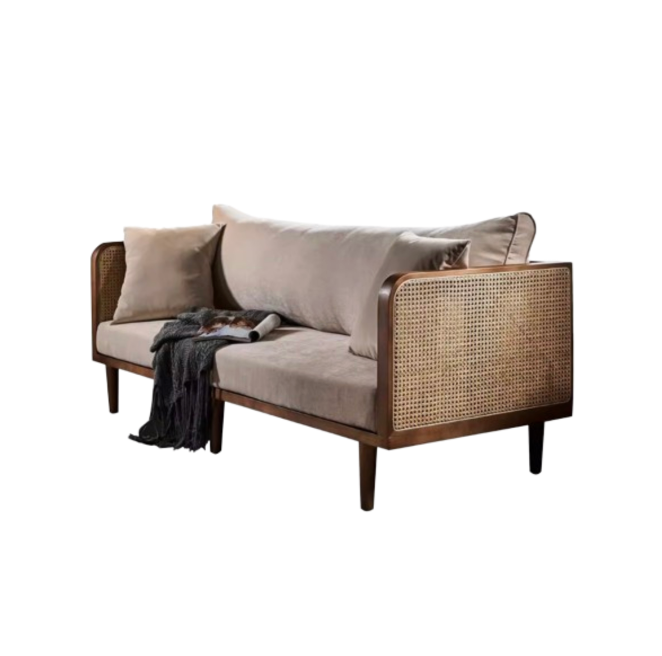 Rattan Wooden Sofa