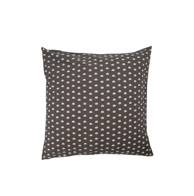 Nero Cotton Cushion Cover - Grey