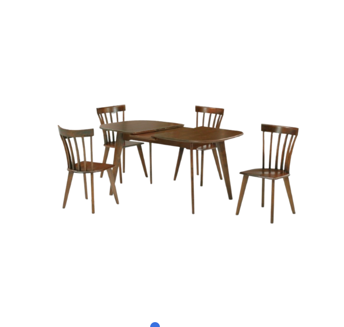 Gana Solid Wood Extendable Dining Table Set