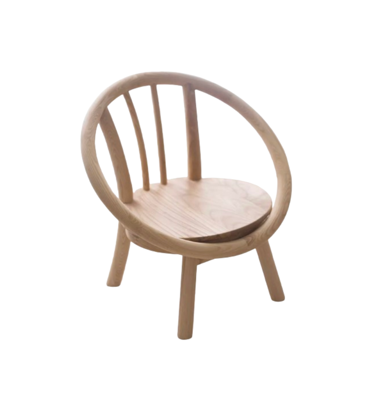 Kid's Wooden Chair with Backrest