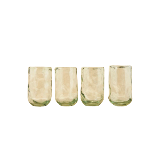 Recycled Aviva Highball Glasses, Set of 4