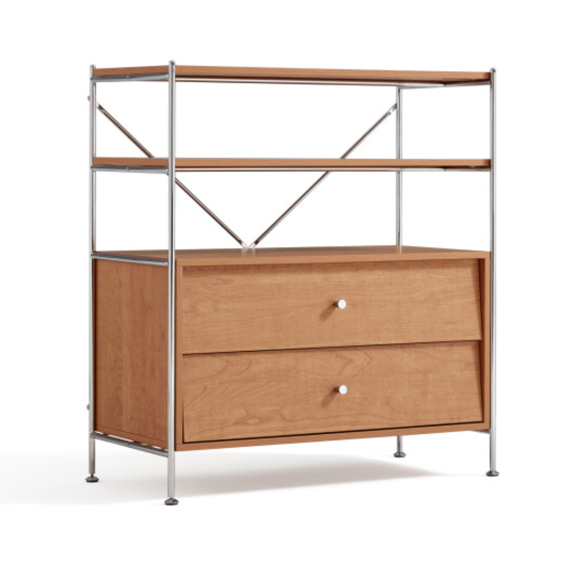 Cedar Display Shelf with Drawers