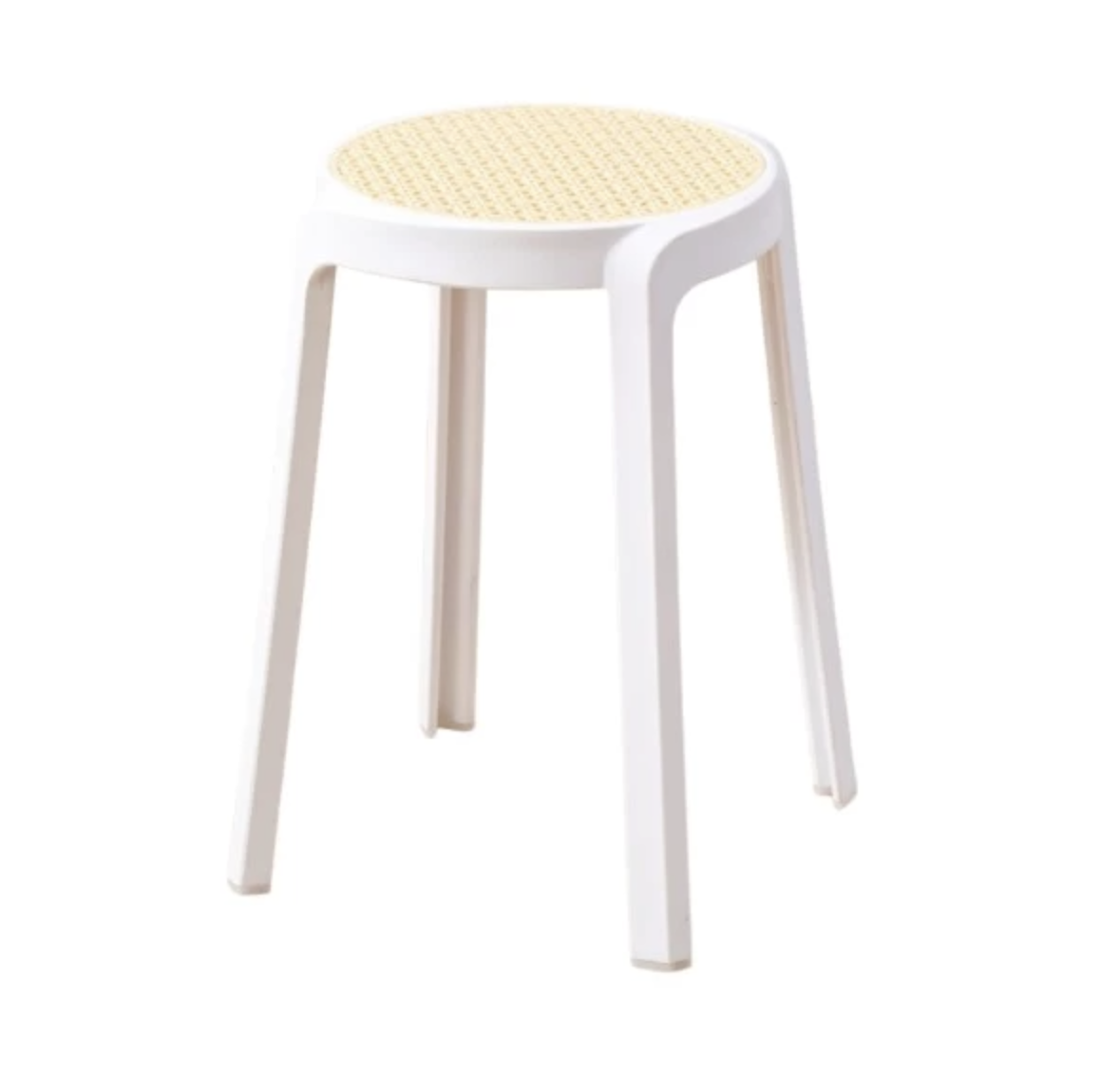 ELIN Stool, Stackable - White
