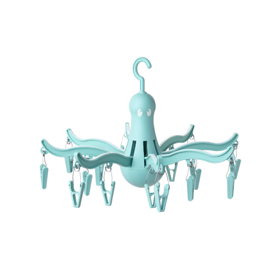 PRESSA Hanging Dryer, 16 Pegs, Turquoise