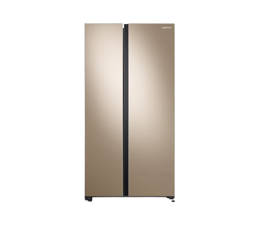 647L Side-by-side Refrigerator SpaceMax™, 3 Ticks Gentle Gold RS62R5006F8/SS