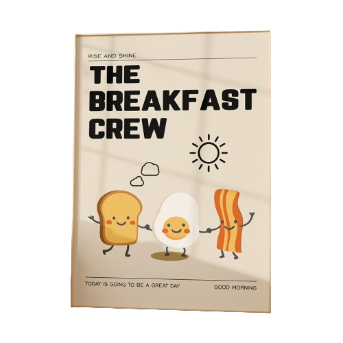 Breakfast Poster, 40X50cm