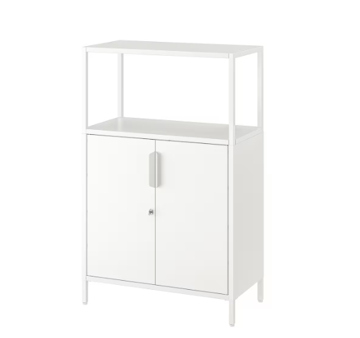 TROTTEN Cabinet with Doors, 70x35x110cm, White