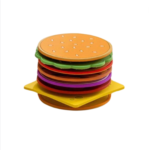 Hamburger Coaster, 8 Pcs