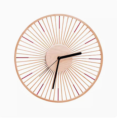 Japanese Bamboo Clock, 13in