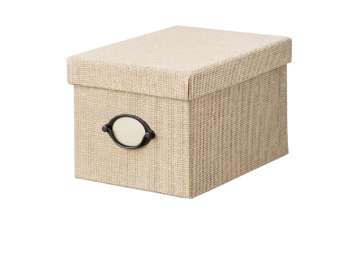 KVARNVIK Storage Box With Lid, 18x25x15 cm