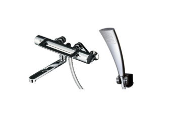 TOTO Bathroom Wall Mounted Thermostat Mixing Faucet Arch Handle Air-In Shower, TMY240QEC