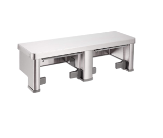 TOTO Double Toilet Paper Dispenser With Shelf, YH701, Stainless Steel