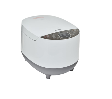 PHILIPS Daily Collection Fuzzy Logic Rice Cooker, HD4515/67, 1.8L, White