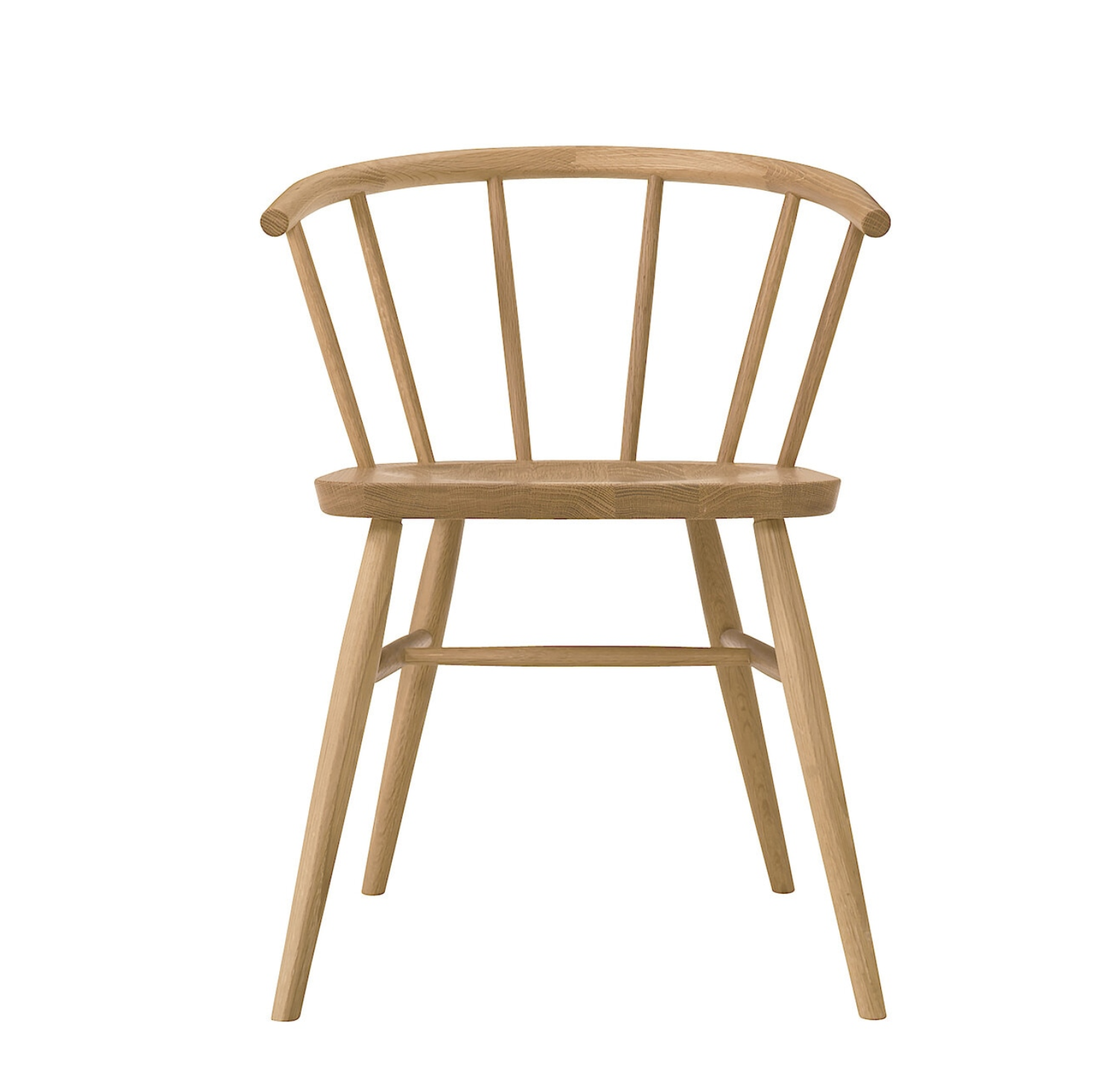 Spindle Back Chair - Buffed Teak