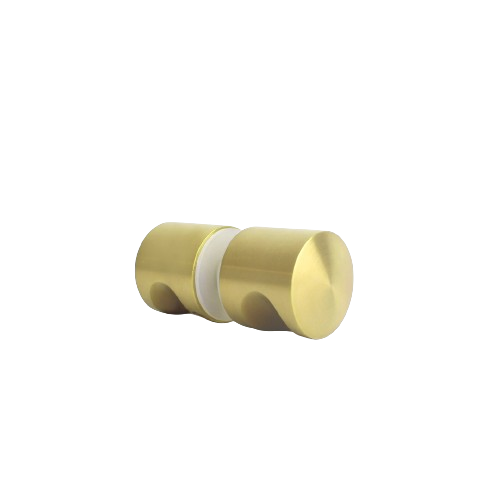Livio Shower Door Handle, Brushed Brass
