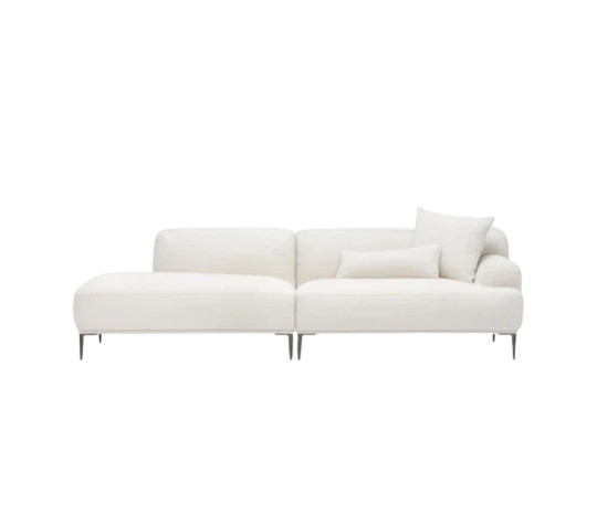 Crystal Fabric One Arm Sofa