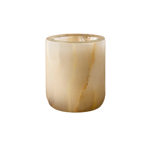 Natural Onyx Candle Holder