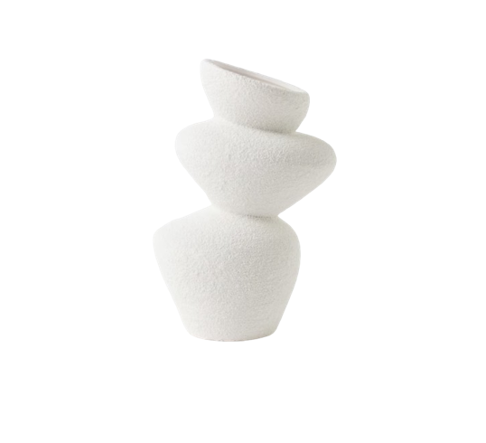 Stoneware Vase - White