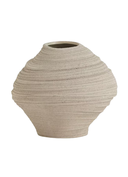 Asymmetric Stoneware Vase