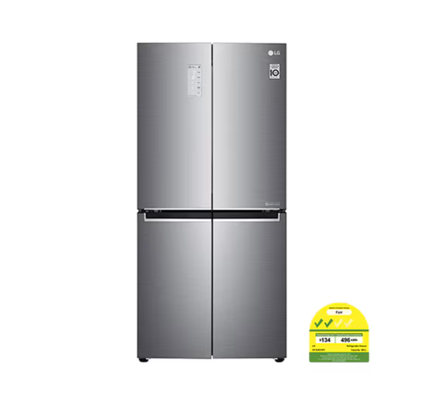 LG Multi Door Refrigerator, GF-B4539PZ, Platinum Silver