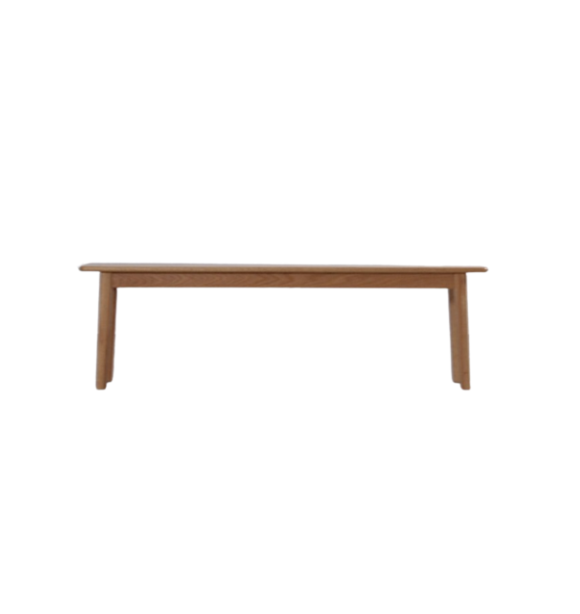1.3m Oscar Bench - Solid Oak Wood