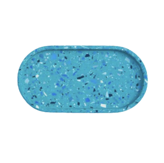 Terrazzo Collection Pill-Shaped Tray