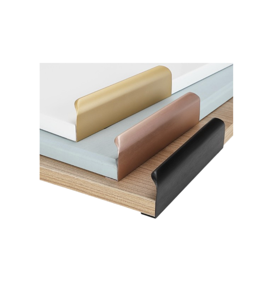 Rose Gold Recessed Handle, 800mm