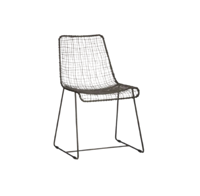 Reed Black Wire Chair