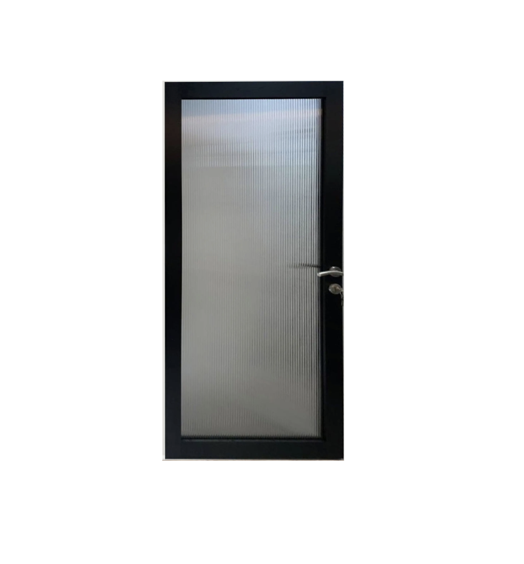 Fluted Glass Swing Door