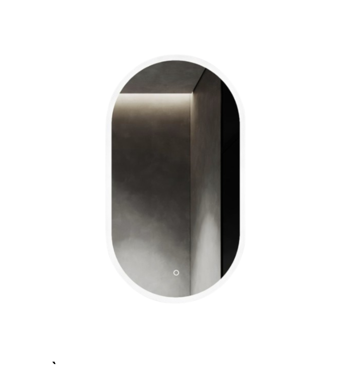 Oval LED mirror
