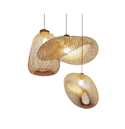 3-Way Rattan Hanging Lights