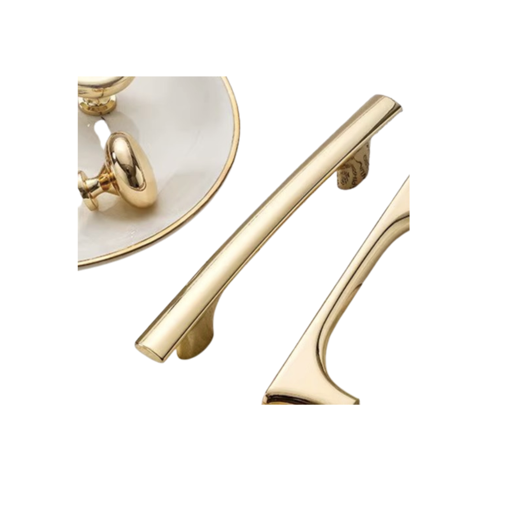 Aluminum Door Handle - Gold