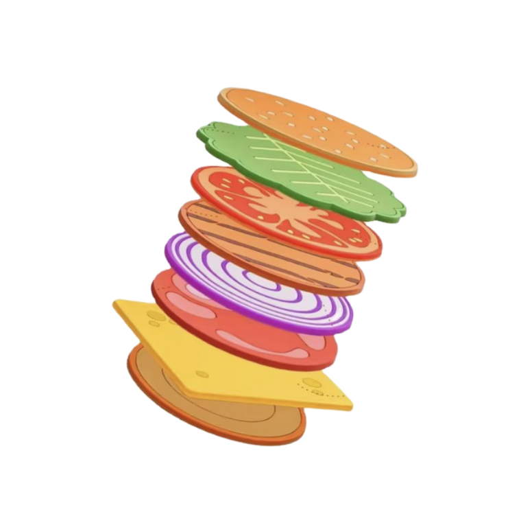 Hamburger Coaster Set