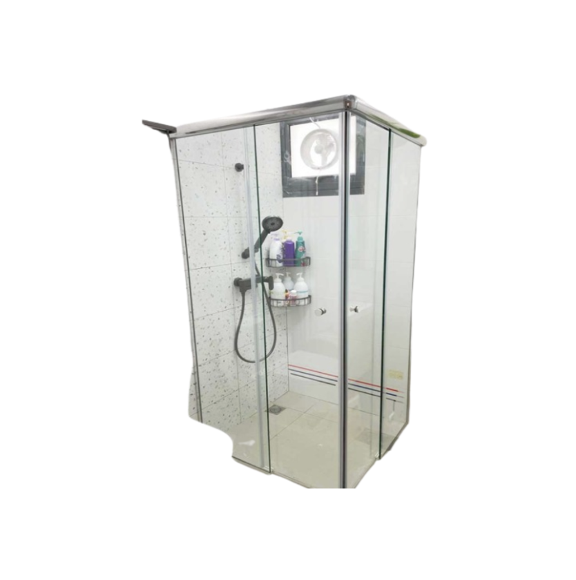 Corner Entry Shower Screen (Frameless)