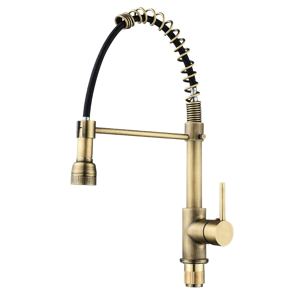 Brushed Brass Kitchen Faucet